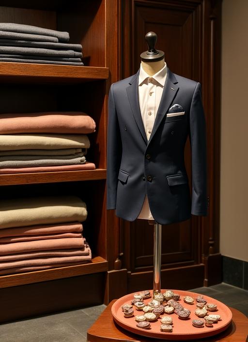 Interno elegante della sartoria BlazerMosaico